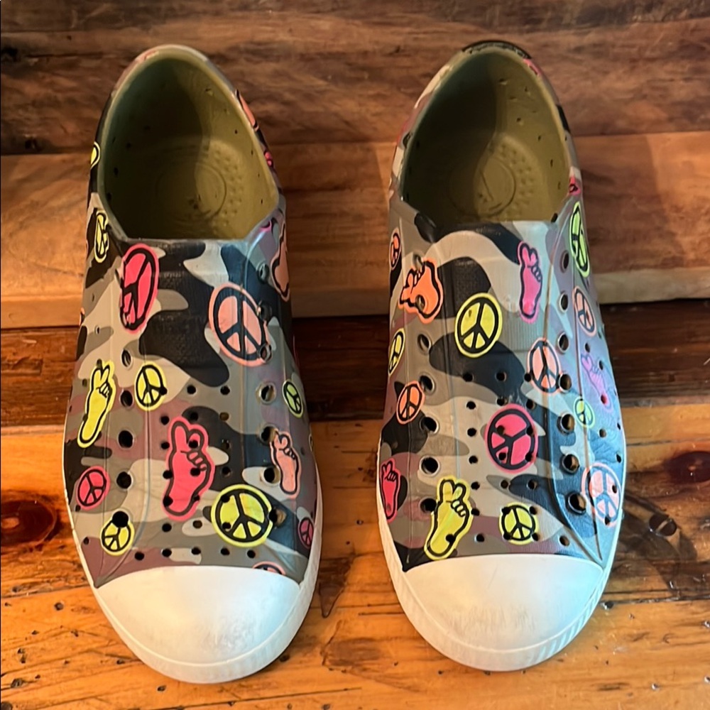 Native Water Youth Toddler Kids' Peace Slip-On Shoes Size 13